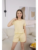 Пижама домашняя с шортами лапша