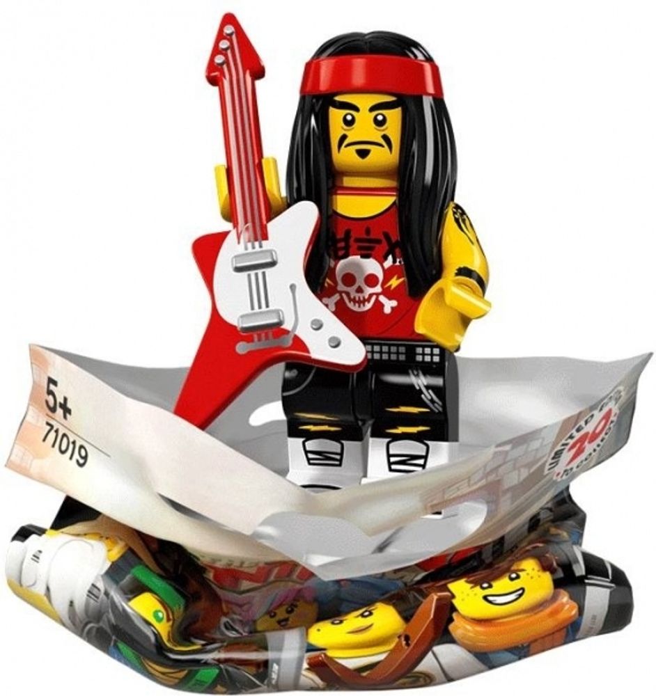 Минифигурка LEGO  71019 - 17  Гонг и гитарный рокер
