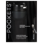 Ранец Berlingo Expert "Black" 37*28*16см, 2 отделения, 2 кармана, анатомическая спинка.