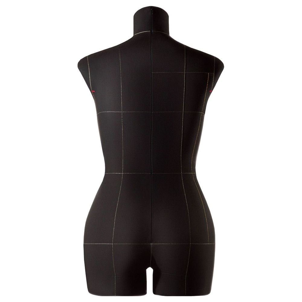 Манекен портновский Моника, торс, размер 46, цвет черный. Вид сзади.