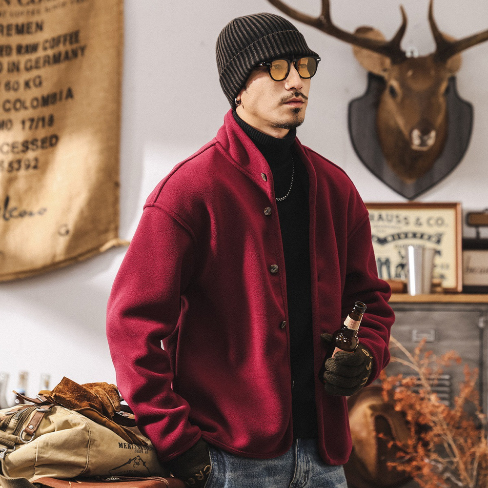 Уличная флисовая куртка для мужчин, зимняя утолщенная внутренняя повседневная куртка из полярного флиса для мужчин