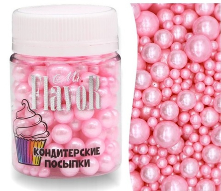 Посыпка Mr.FlavoR "Микс шарики перламутровые нежно-розовые", 50 гр