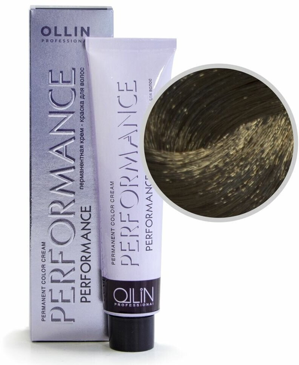 OLLIN PERFORMANCE 6/09 темно-русый прозрачно-зеленый 60мл Перманентная крем-краска для волос