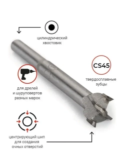 Сверло Форстнера 15 мм VIRA