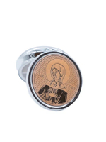 Таблетница с иконой святой Ксении Петербургской серебристого цвета