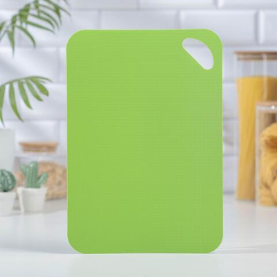 Доска разделочная противоскользящая гибкая Доляна, 33×23 см, цвет МИКС