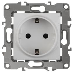 12-2101-01 ЭРА Розетка 2P+E Schuko, 16A-250В, IP20, Эра12, белый | Эра 12 Белый