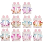 Заколки-крабы для волос 2шт «Мон Ляруш», прямоугольник, микс 6 цветов, 4,5см (Блистер)