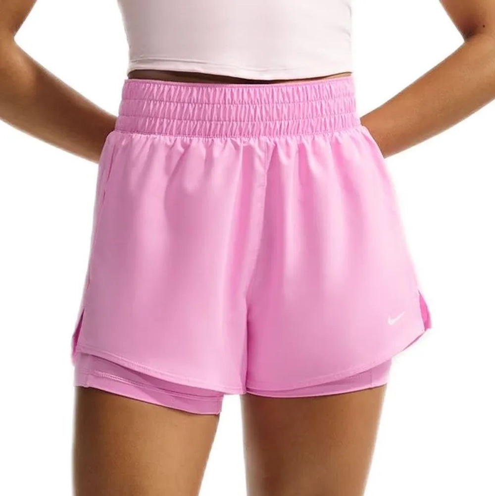 Женские Шорты теннисные Nike Dri-Fit One - pink rise/white