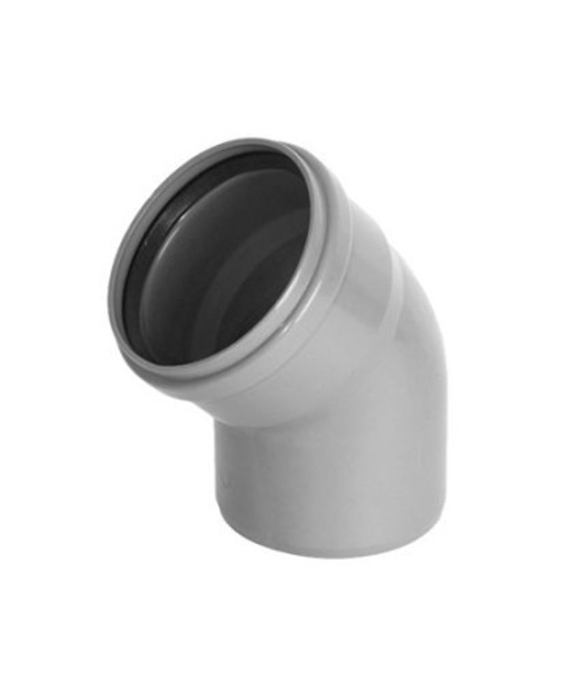 Отвод 50мм-45* внутренняя канализация Россия