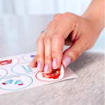 Набор для детского сада: кармашек, коврик, наклейки. Динозавры принт