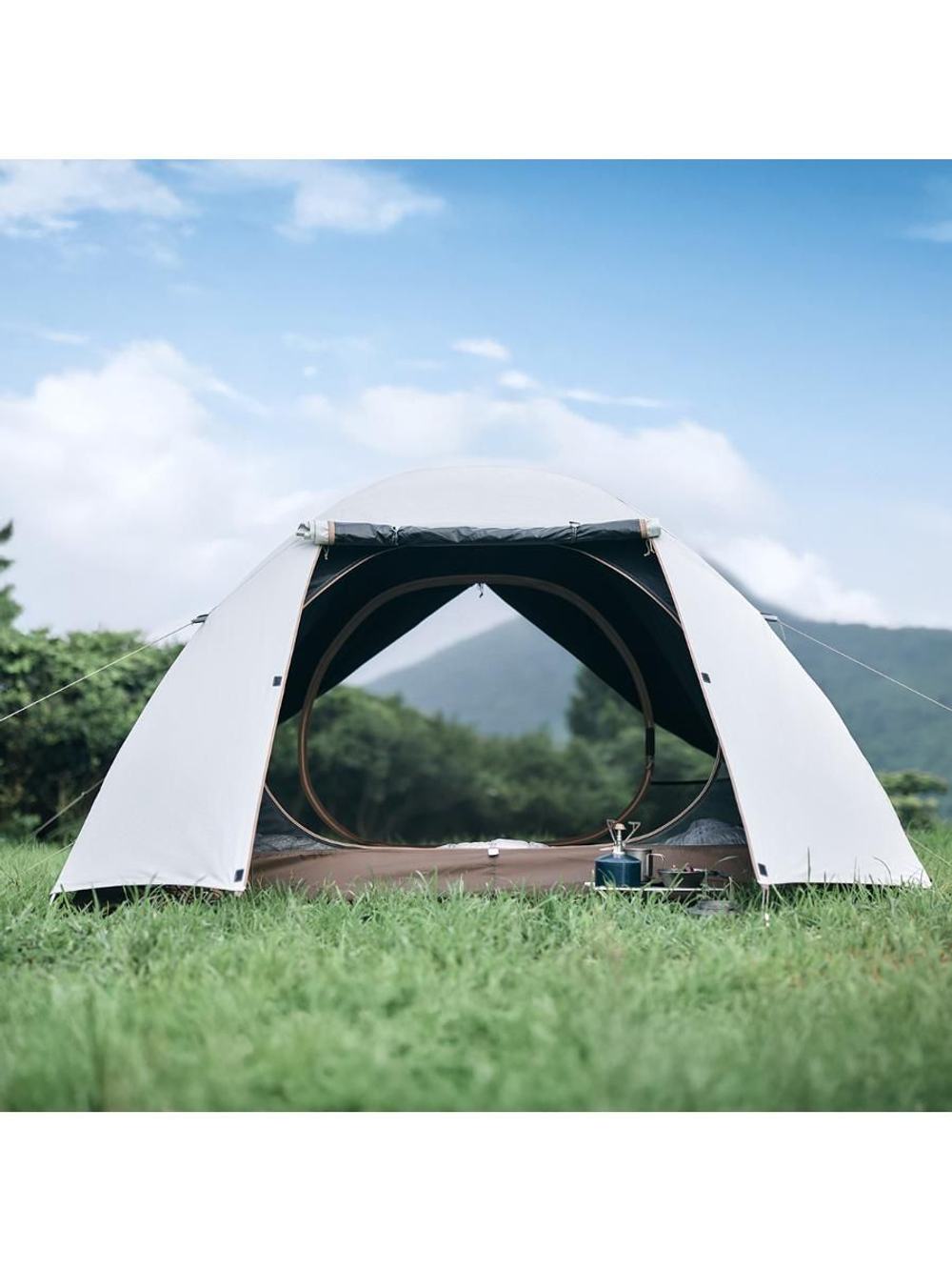 Палатка Naturehike Yunchuan-Pro 4 Seasons CNK2300ZP024 трехместная сверхлегкая коричневый