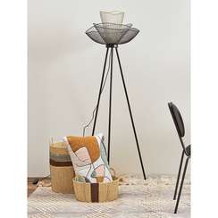 Торшер Vinger, Ø53х153 см, черный/серый/белый