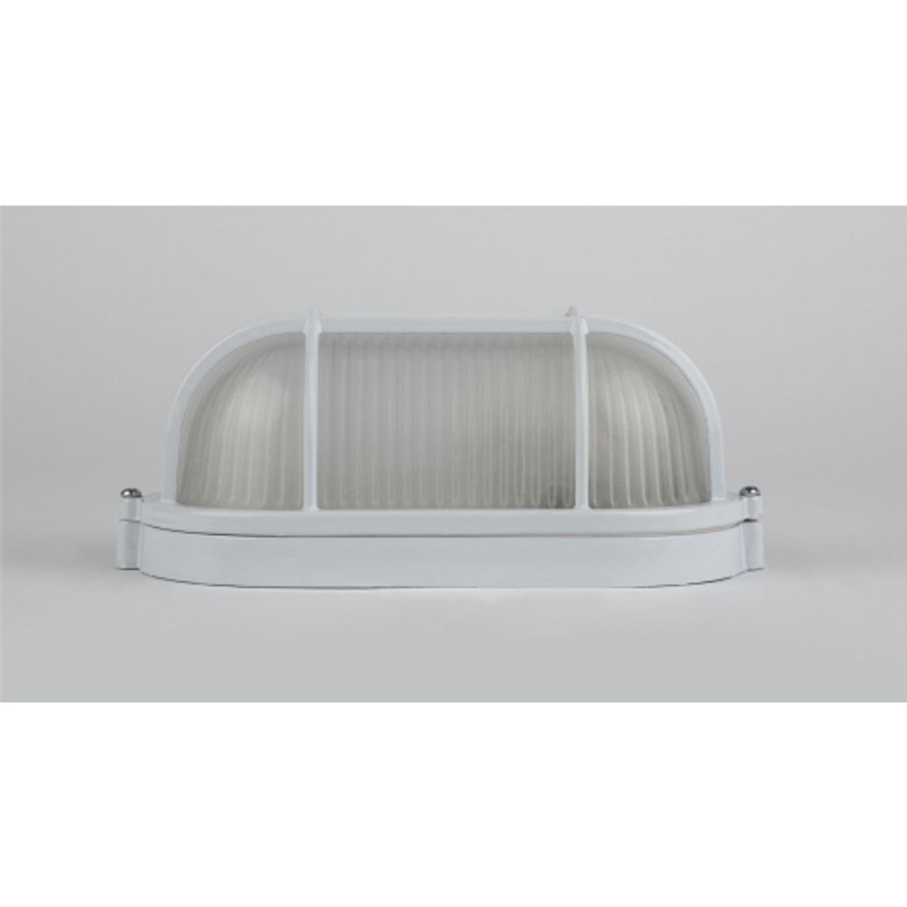 Светильник ЭРА НБП 04-60-002 Акватермо алюминий/стекло решетка IP54 E27 max 60Вт 212х105 овал белый термостойкий