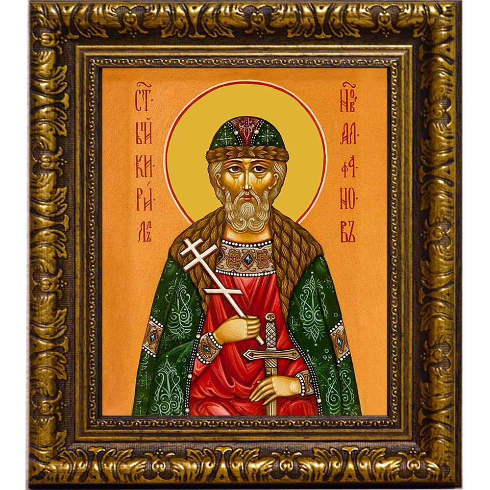 Кирилл Алфанов, Сокольницкий, Новгородский преподобный. Икона на холсте.