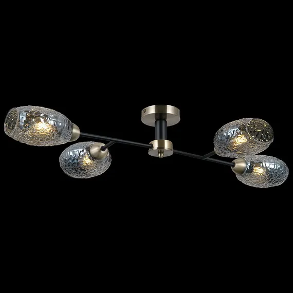 Люстра потолочная ILLUMICO E27 IL0285-4CSQ-79 BK AB