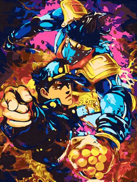 Картина по номерам Невероятные Приключения ДжоДжо