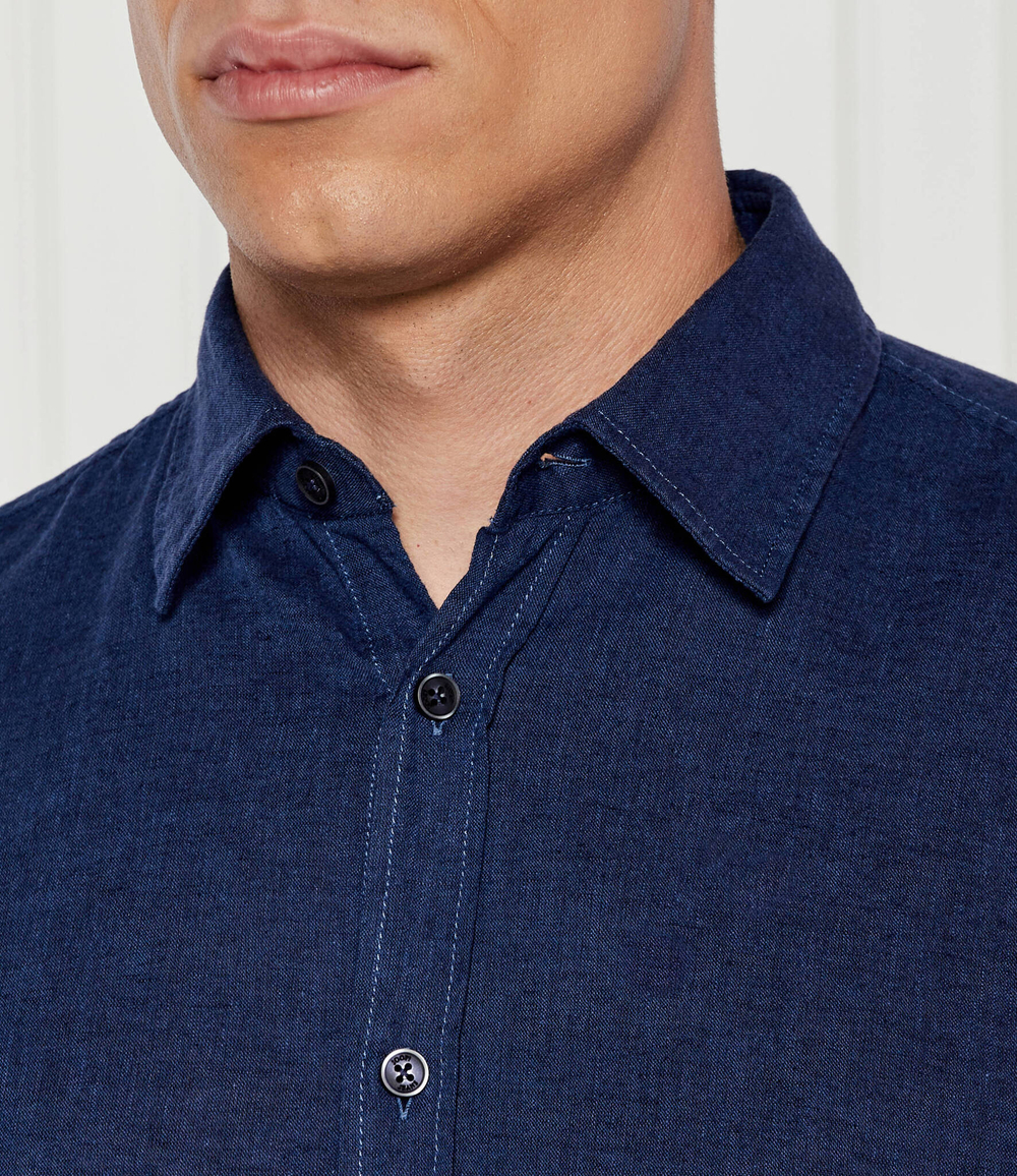 Льняная рубашка Haris Joop! Jeans - темно-синий(30041310)