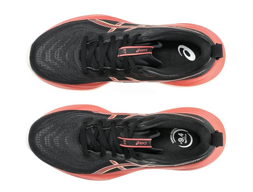 Кроссовки для бега женские Asics Gel-Cumulus 27 Черно-Коралловые