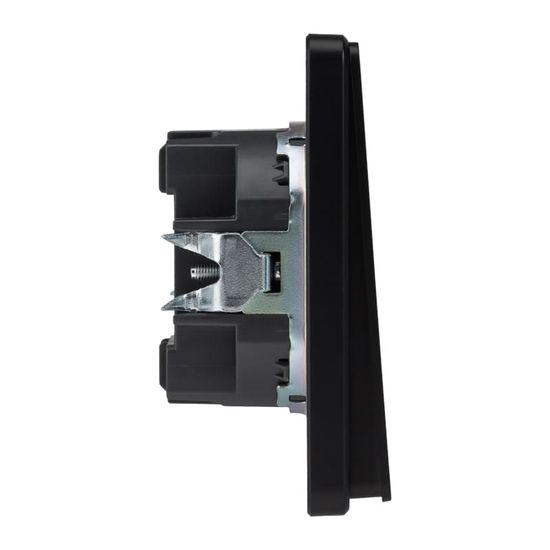 Выключатель ROUND 3 кл 10А с/у оникс KRANZ