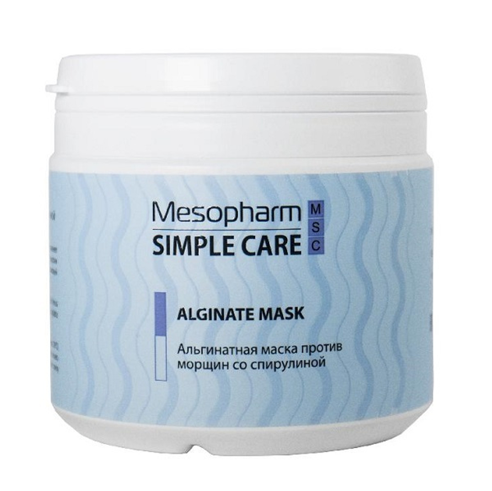 Альгинатная маска против морщин со спирулиной Mesopharm Simple Care