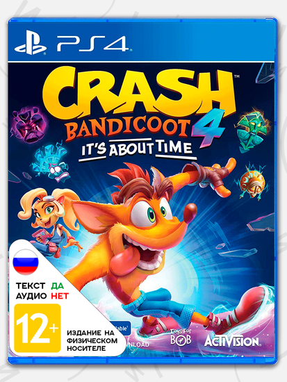 Игра Crash Bandicoot 4: It's About Time \ Это Вопрос Времени (PS4, русские субтитры)