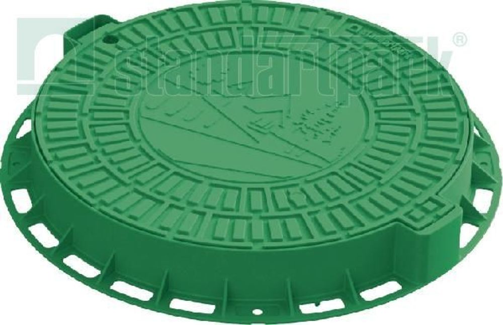 Люк Л-60.80.10-ПП садовый зеленый Домик кл. А (Арт. 35188-82Д)