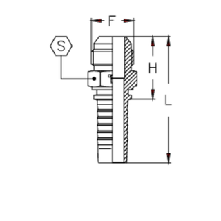 Фитинг DN 10 JIC (Ш) 3/4