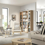 Книжный шкаф -  BILLY / OXBERG IKEA/ БИЛЛИ/ ОКСБЕРГ ИКЕА, 160х202 см, под беленый дуб