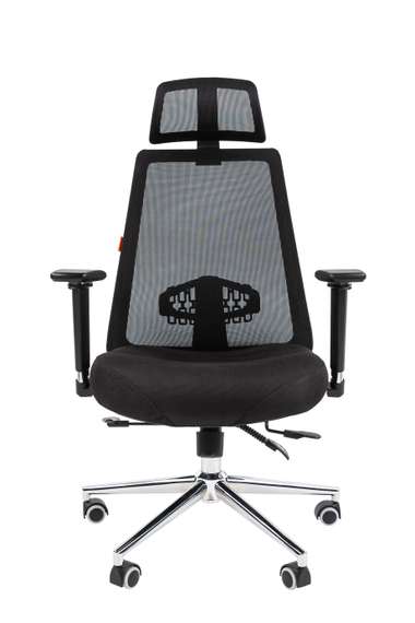 Офисное кресло Chairman 535 Россия LUX ткань черный/черный