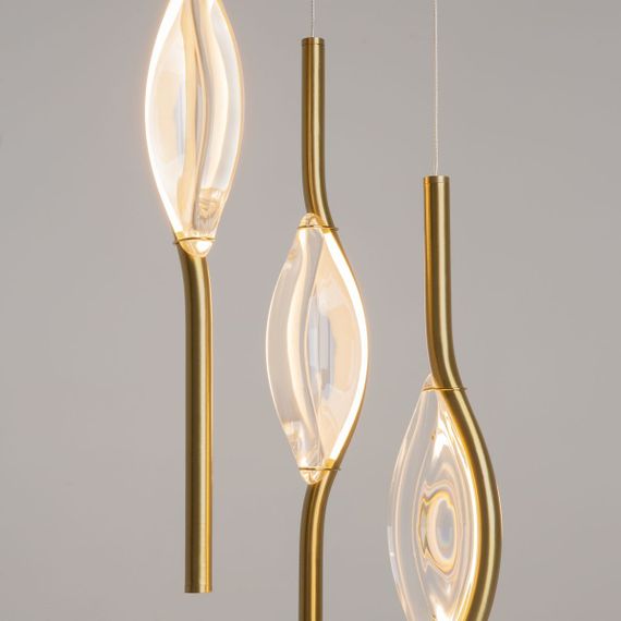 Подвесная светодиодная люстра Maytoni Foresight MOD347PL-L24BS3K