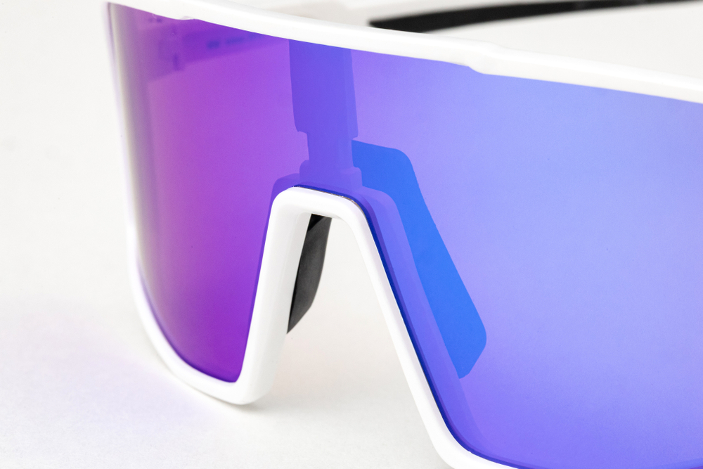 Очки S&C YOUCAN Full revo blue mirror, Matt white