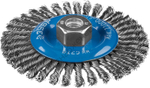 ЗУБР 125 мм, стальная проволоки 0.5 мм, Щетка дисковая, Профессионал (35192-125)