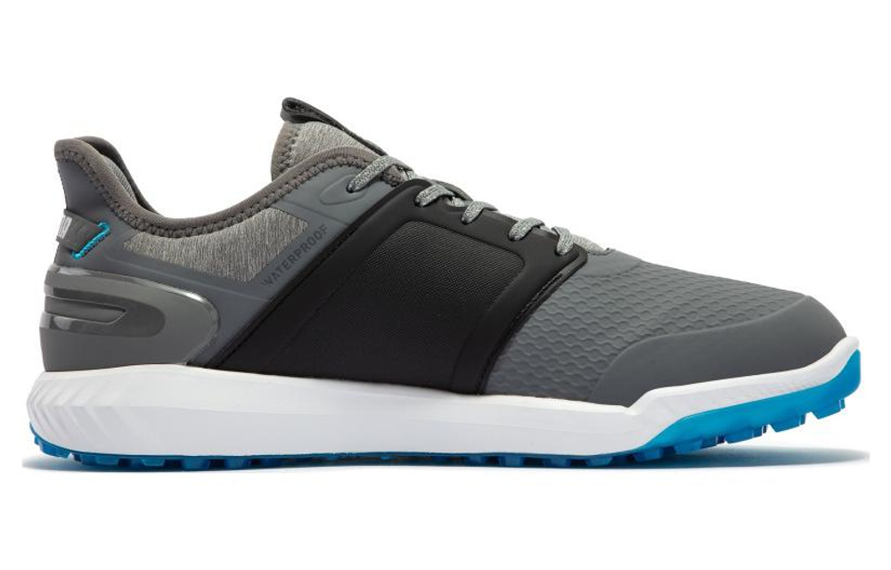 PUMA IGNITE Elevate Wide Low top Golf Shoes Men"s Black Gray Blue