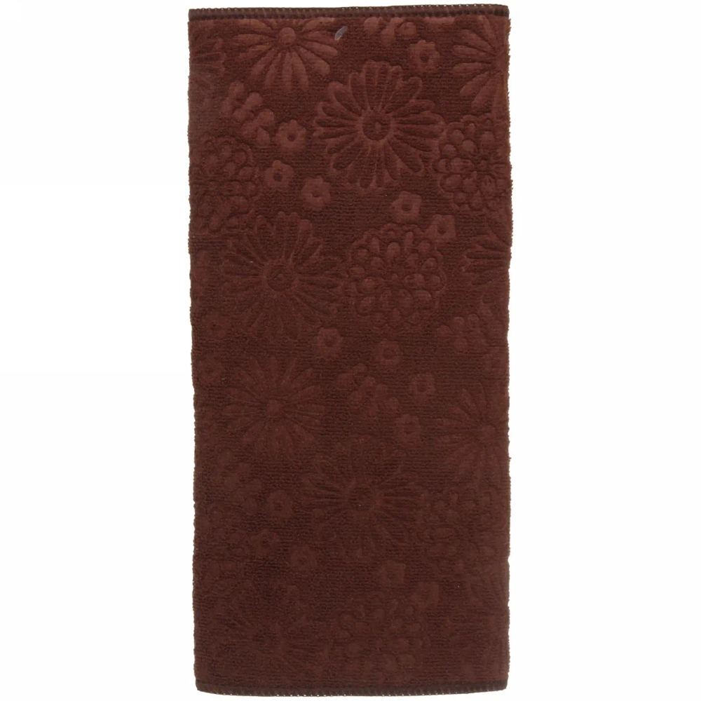 Коврик для сушки посуды 38*50см «Ромашки» коричневый