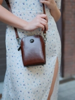 Сумка через плечо маленькая кросс боди для телефона кожаная