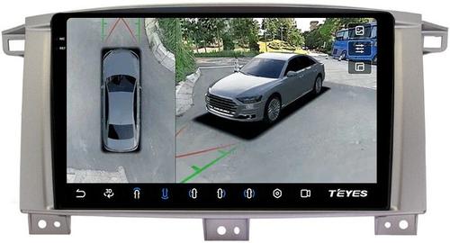 Магнитола для Toyota Land Cruiser 105 1998-2007 - Teyes CC3-2K-360 на Android 10, Быстрая, 2K QLED, CarPlay, 4G SIM-слот, 4 камеры в комплекте