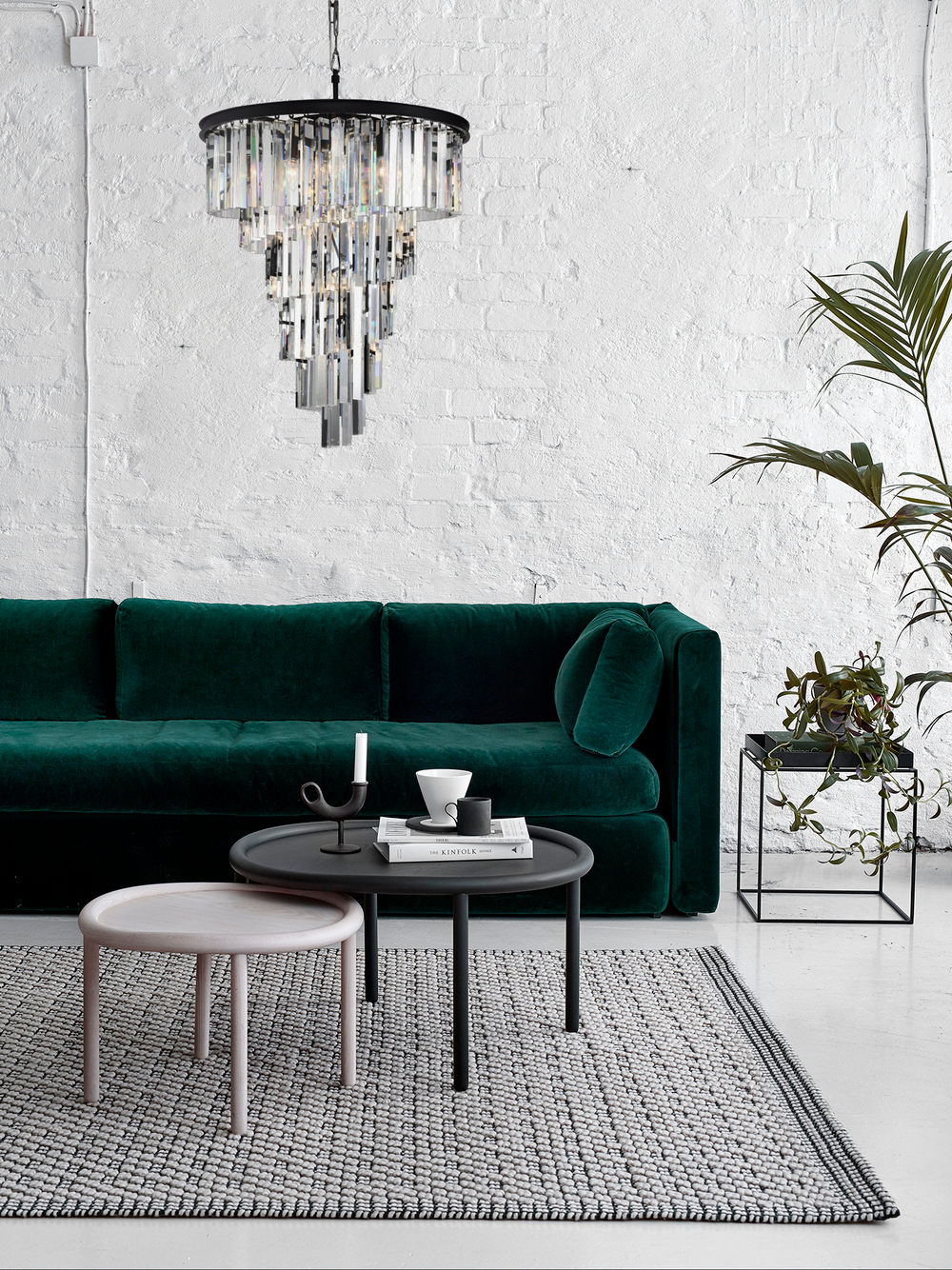 Люстра Helix black/clear