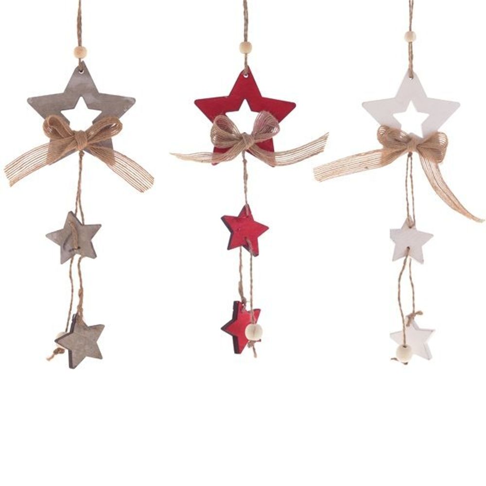 GAEM Украшение новогоднее "Звезда", L8 W0,5 H24 см, 3в.