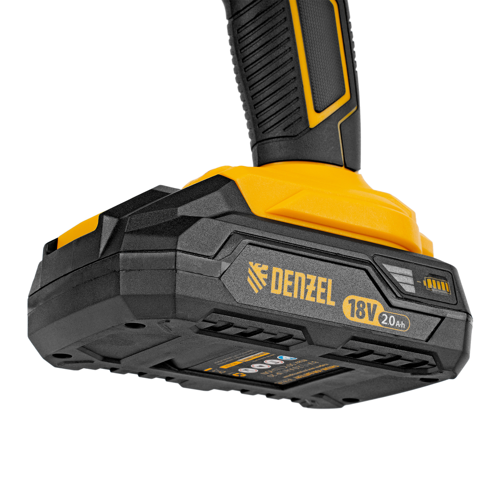 Дрель-шуруповерт аккумуляторная CDL-18-02BM, Li-Ion, 18 В, 2 аккумулятор Denzel