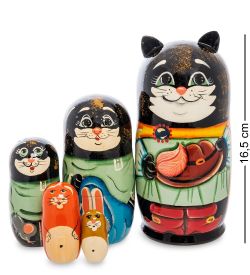 Народные промыслы МР-67/ 4-А Матрешка 5м «Кот»