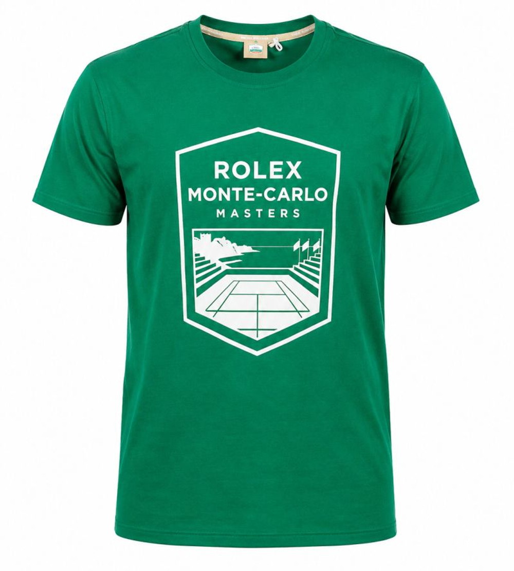 Теннисная футболка Monte-Carlo Rolex Masters Patch & Print - green