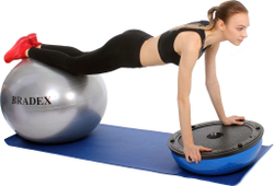 Полусфера Bradex SF 0376 Bosu с эспандерами и насосом