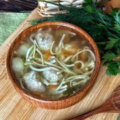Суп с куриными фрикадельками / 1 л