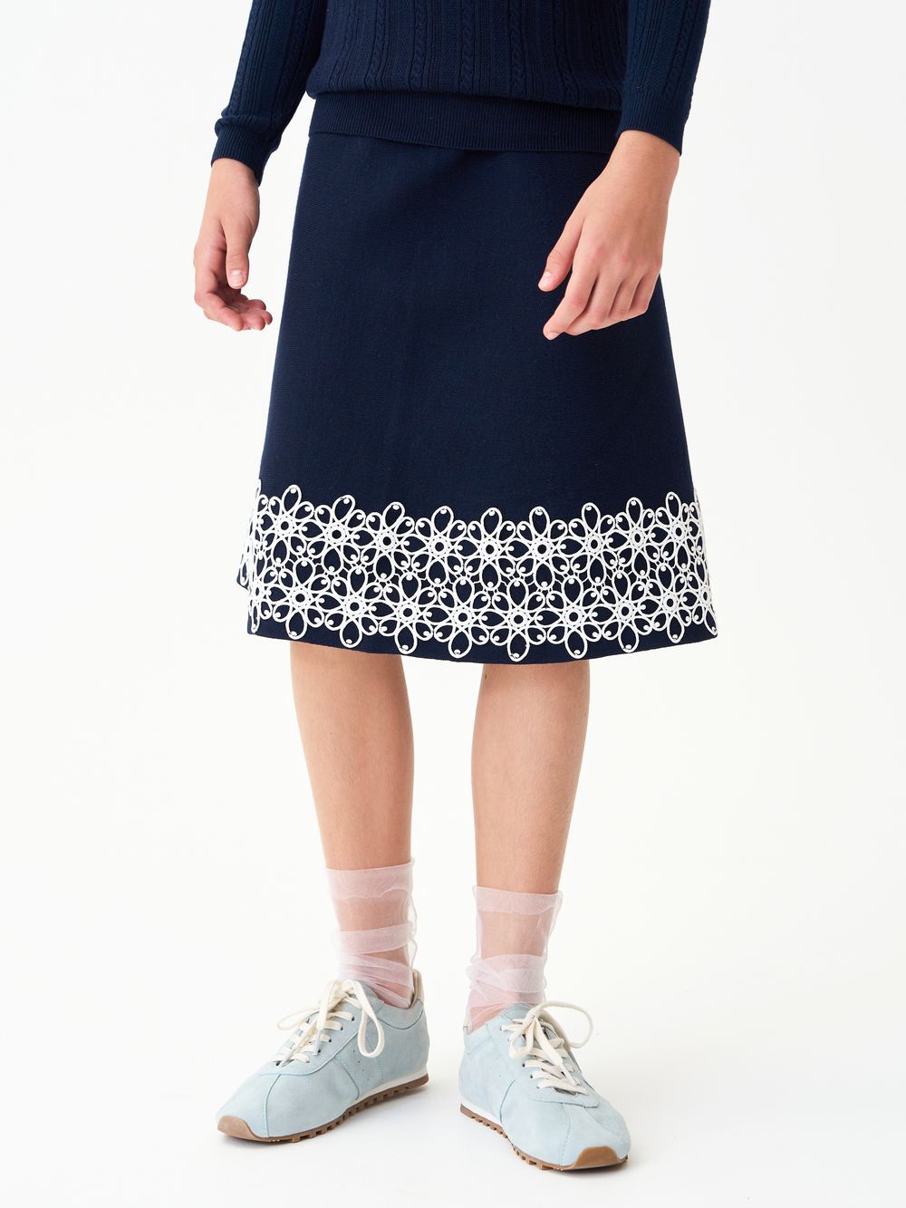 Юбка для девочки 1203 синий