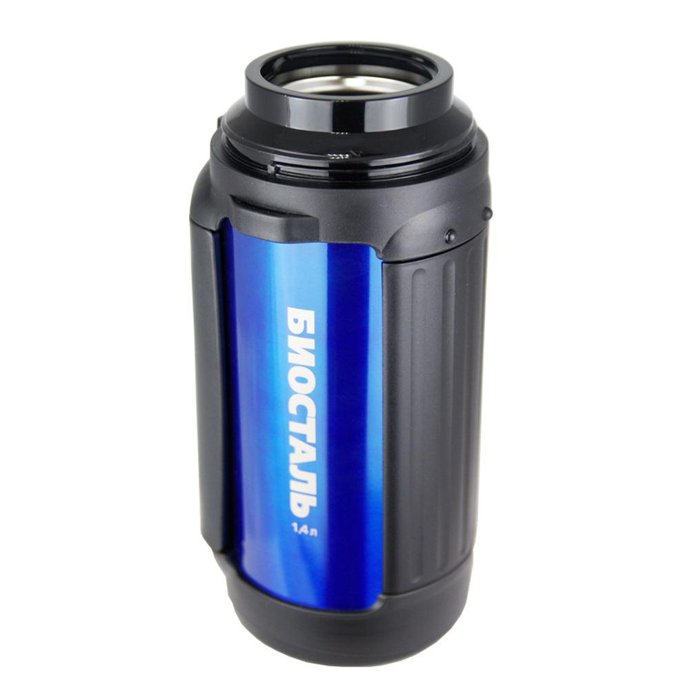 Термос универсальный (для еды и напитков) Biostal Авто (1,4 литра), синий