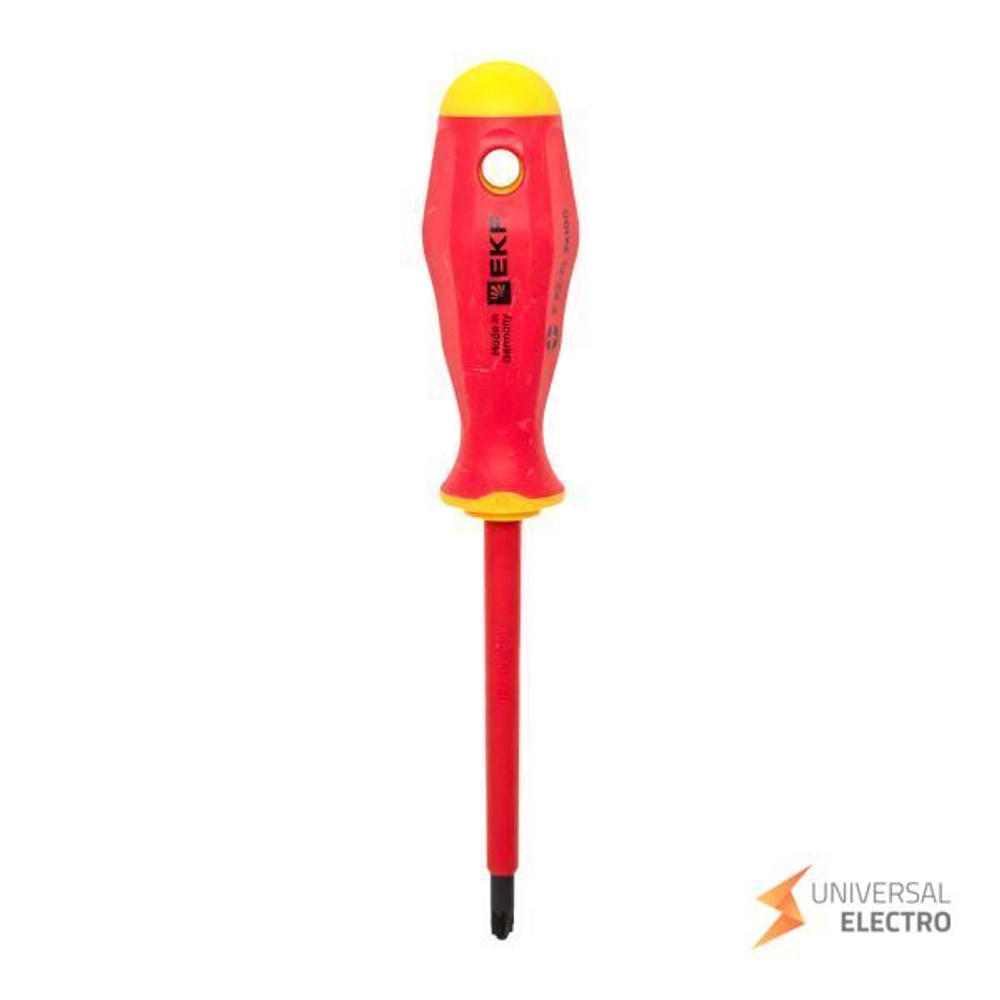 Отвертка Professional PZ-FL2х100 мм VDE 1000В EKF