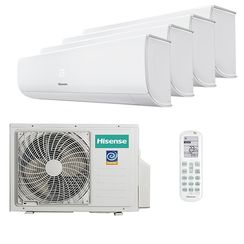 Мультисплит система на 4 комнаты Hisense AMS-07UW4RMRKB00 x 4 / AMW4-27U4RJC