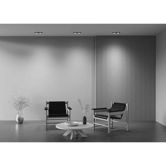 Встраиваемый светильник Maytoni Technical Hoop DL086-02-GX53-SQ-B