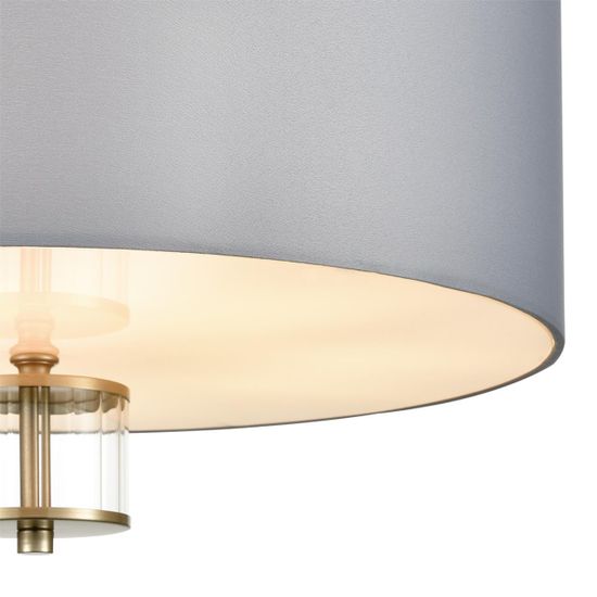 8108/5C MODERNI LN25 131 латунь титаниум/серый, металл/текстиль/стекло Люстра потолочная E14 5*40W 220V DAMONA